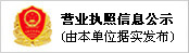 营业执照信息公示