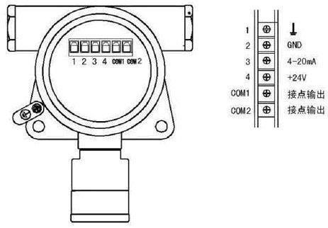 可燃气体报警器接线图