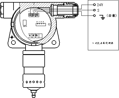 气体报警器接线示意图