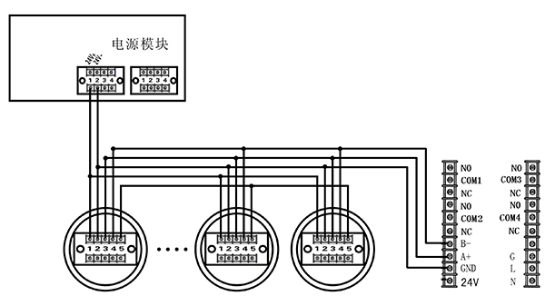 电源模块接线示意图